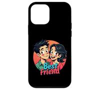 Carcasa para iPhone 12 Mini Cool Best Friends Meme Amistad y Amor Hombres Mujeres Niños