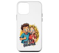 Carcasa para iPhone 12 Mini Cool Best Friends Meme Amistad y Amor Hombres Mujeres Niños
