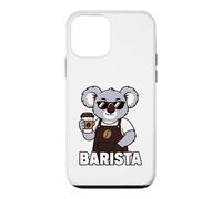 Carcasa para iPhone 12 Mini Cool Koala Barista Coffee Gráfico de Carrera