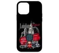 Carcasa para iPhone 12 Mini Cool London Vibes, I Love London UK, London Illustration
