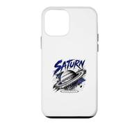 Carcasa para iPhone 12 Mini Coordenadas espaciales mundiales anilladas Saturn Planet