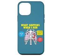 Carcasa para iPhone 12 Mini Corredor What Happens When I Run Quote Jogging Funny Running