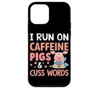 Carcasa para iPhone 12 Mini Corro en Cerdos con cafeína y Palabras de Cuss