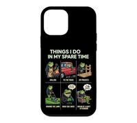Carcasa para iPhone 12 Mini Cosas Que Hago en mi Tiempo Libre Papá Humor asando a Funny Frog
