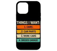 Carcasa para iPhone 12 Mini Cosas Que Quiero Coches Piezas de Coche Garaje más Grande Amante de los Coches