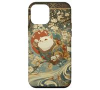 Carcasa para iPhone 12 Mini Cosmic Cat Ukiyo E Espacio Japonés Neko
