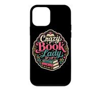 Carcasa para iPhone 12 Mini Crazy Book Lady Reader Bibliotecaria Novela Bookish Humor