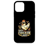 Carcasa para iPhone 12 Mini Crazy Chicken Lady Cool Chicken Gafas de Sol Retro