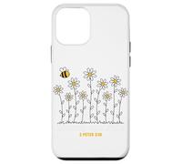 Carcasa para iPhone 12 Mini Creciendo con Jesús 2 Pedro 3:18 Oración de adoración Cristiana