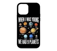 Carcasa para iPhone 12 Mini Cuando era Joven, teníamos 9 Planetas Sistema Solar Galaxy Space