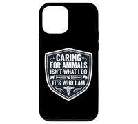 Carcasa para iPhone 12 Mini Cuidar a los Animales no es lo Que Hago Es quien Soy Cuidado Veterinario