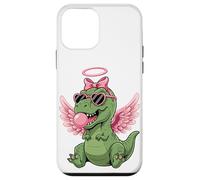Carcasa para iPhone 12 Mini Cute Dinosaur Angel Valentine's Day Gum Love