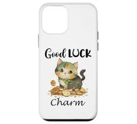 Carcasa para iPhone 12 Mini Cute Ginger Cat St Patricks Funny Irish Lucky Cat Good Charm