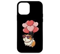 Carcasa para iPhone 12 Mini Cute Girls Womens Kids Valentines Day Heart Guinea Pig Lover