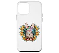 Carcasa para iPhone 12 Mini Cute Sunflower Motif For Women - Easter Bunny with Glasses