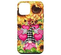 Carcasa para iPhone 12 Mini Cute Sunflower Pattern For Women Pink Valentines GNOME