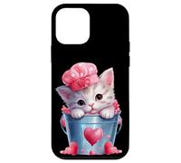 Carcasa para iPhone 12 Mini Cute Valentines Cat Mom Graphic For Girls Who Loves Cats