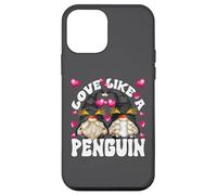 Carcasa para iPhone 12 Mini Cute Valentines Gnomes For Couples Love Like A Penguin