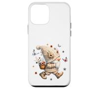 Carcasa para iPhone 12 Mini Cute Wildflower GNOME For Women and Summer Floral Butterfly