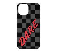 Carcasa para iPhone 12 Mini D.A.R.E. Logo Black and Grey Checkerboard Retro 90's PSA