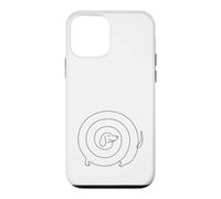 Carcasa para iPhone 12 Mini Dachshund Spiral One Line Wiener Dog