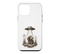 Carcasa para iPhone 12 Mini Dachshund UFO Abduction Wiener Dog Doxie Funny