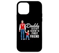 Carcasa para iPhone 12 Mini Daddy Is Son's First Friend Son To Dad Funny Fathers Day