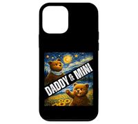 Carcasa para iPhone 12 Mini Daddy & Mini Cute Bear Matching Día del Padre Noche Estrellada