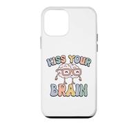 Carcasa para iPhone 12 Mini Dale un Beso a tu Cerebro, inspira, educa, Genial, Retro, Vintage