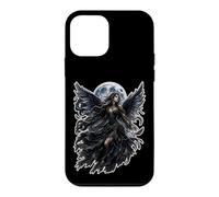Carcasa para iPhone 12 Mini Dark Gothic Angel Wings Moon Fantasy Art Aesthetic