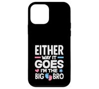 Carcasa para iPhone 12 Mini De Cualquier Manera va Im The Big Bro Gender Reveal Party