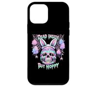 Carcasa para iPhone 12 Mini Dead Inside But Hoppy Skull Bunny Pastel Goth Easter
