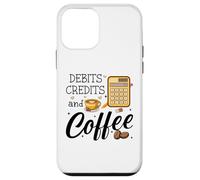Carcasa para iPhone 12 Mini Debits Credits & Coffee Cup Funny Accountant It's Tax Season