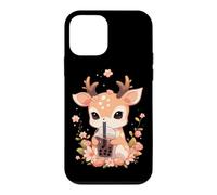 Carcasa para iPhone 12 Mini Deer Boba Tea Bubble Tea Anime Kawaii