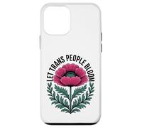 Carcasa para iPhone 12 Mini Deja Que Las Personas Trans florezcan - Vibrant Pride Ally Flower Pretty