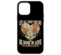 Carcasa para iPhone 12 Mini Deja Que Todo lo Que Haces se Haga en Amor 1 Corintios 16 Biblia