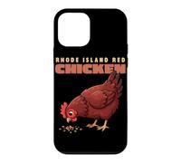 Carcasa para iPhone 12 Mini Dibujos Animados Rhode Island Red Chicken Funny Farm Animal Cute Hen