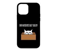 Carcasa para iPhone 12 Mini Did Someone Say Yarn Funny Cat Lover Knitting Crochet Hobby