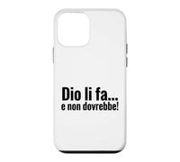 Carcasa para iPhone 12 Mini DIO li FA e Non dovrebbe Cita irónica Minimalista
