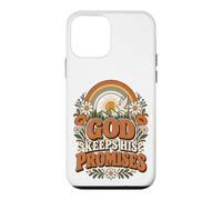 Carcasa para iPhone 12 Mini Dios Cumple Sus promesas Rainbow Floral Christian Faith