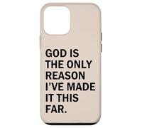 Carcasa para iPhone 12 Mini Dios es la razón por la Que he Llegado Tan lejos