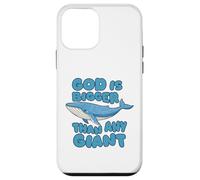 Carcasa para iPhone 12 Mini Dios es más Grande Que Cualquier Ballena Azul Gigante Lindos niños Cristianos