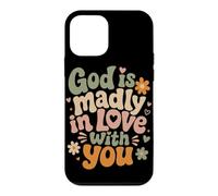 Carcasa para iPhone 12 Mini Dios está locamente Enamorado de ti fe Cristiana inspiradora