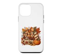 Carcasa para iPhone 12 Mini Diseño Acolchado con diseño de Calabaza y café