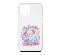 Carcasa para iPhone 12 Mini Diseño de Estrellas de la Luna Durmiente de Kawaii Axolotl