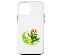 Carcasa para iPhone 12 Mini Diseño de Lucky Skate Cat Clover