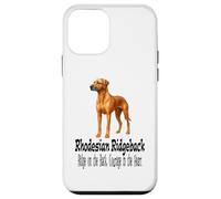 Carcasa para iPhone 12 Mini Diseño de Mascota de Perro Rhodesian Ridgeback con Coraje en el corazón