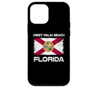 Carcasa para iPhone 12 Mini Diseño Desgastado de la Bandera de West Palm Beach Florida