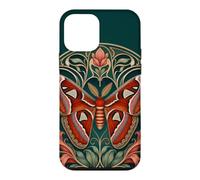 Carcasa para iPhone 12 Mini Diseño Floral Art Nouveau de Polilla del Atlas Adornado