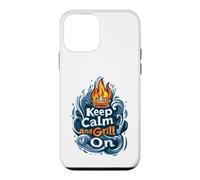 Carcasa para iPhone 12 Mini Diseño Keep Calm and Grill On BBQ Pitmaster